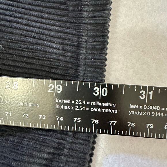 Levi's Low Pro Corduroy Pants Relaxed Black Retro Size 30x30 NWT - Picture 8 of 8